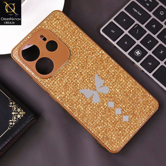 Xiaomi Redmi Note 14 4G Cover - Brown - New Butterfly Soft Case With Camera Protection