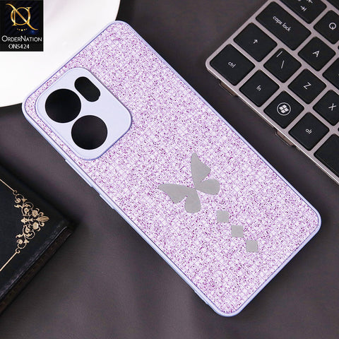 Oppo Reno 13F 5G Cover - Purple - New Butterfly Soft Case With Camera Protection