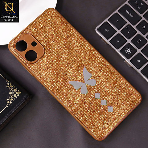 Samsung Galaxy A06 Cover - Brown - New Butterfly Soft Case With Camera Protection