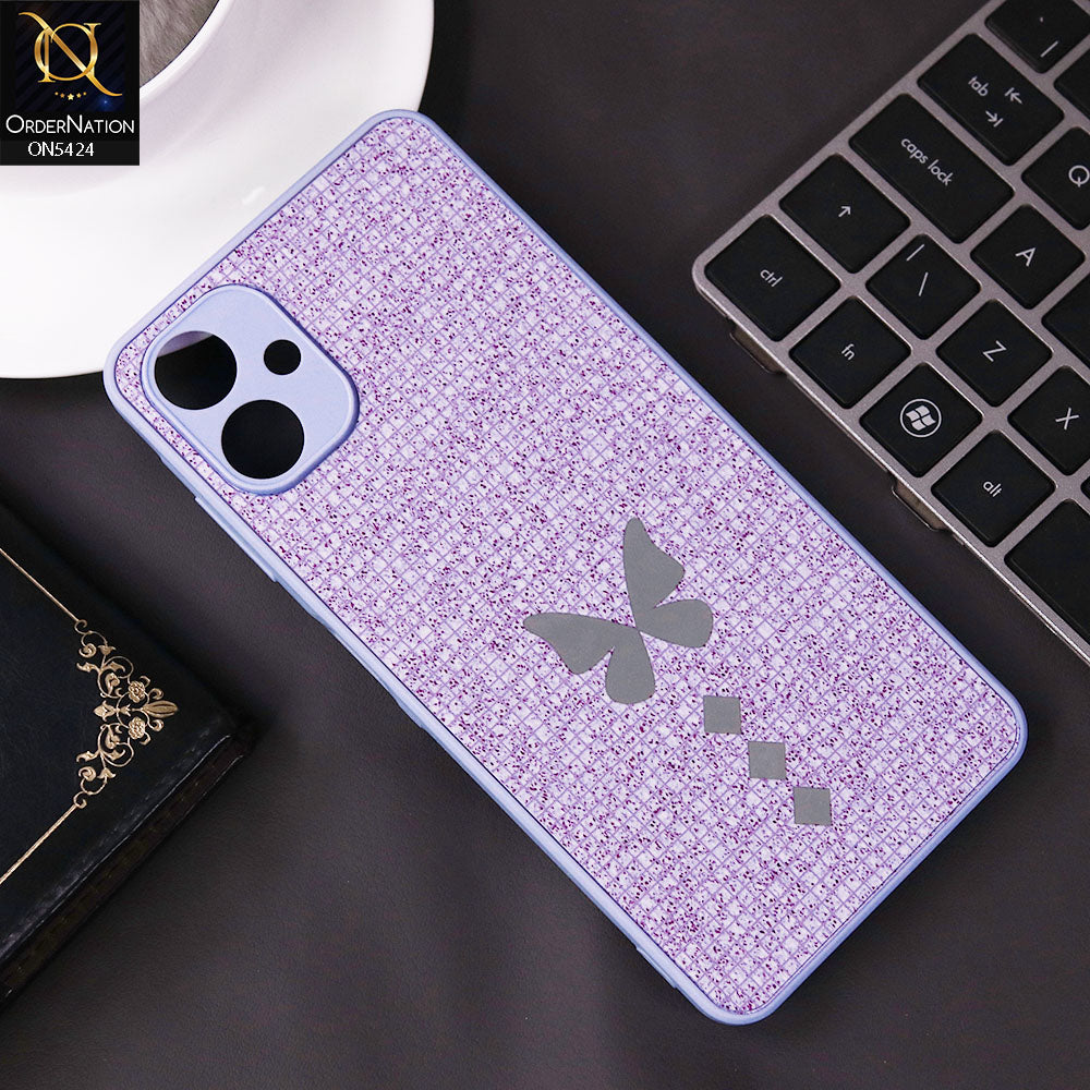 Samsung Galaxy A06 Cover - Purple - New Butterfly Soft Case With Camera Protection