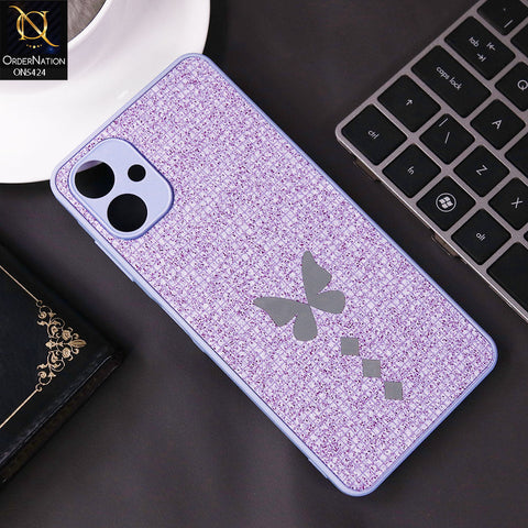 Samsung Galaxy A06 Cover - Purple - New Butterfly Soft Case With Camera Protection