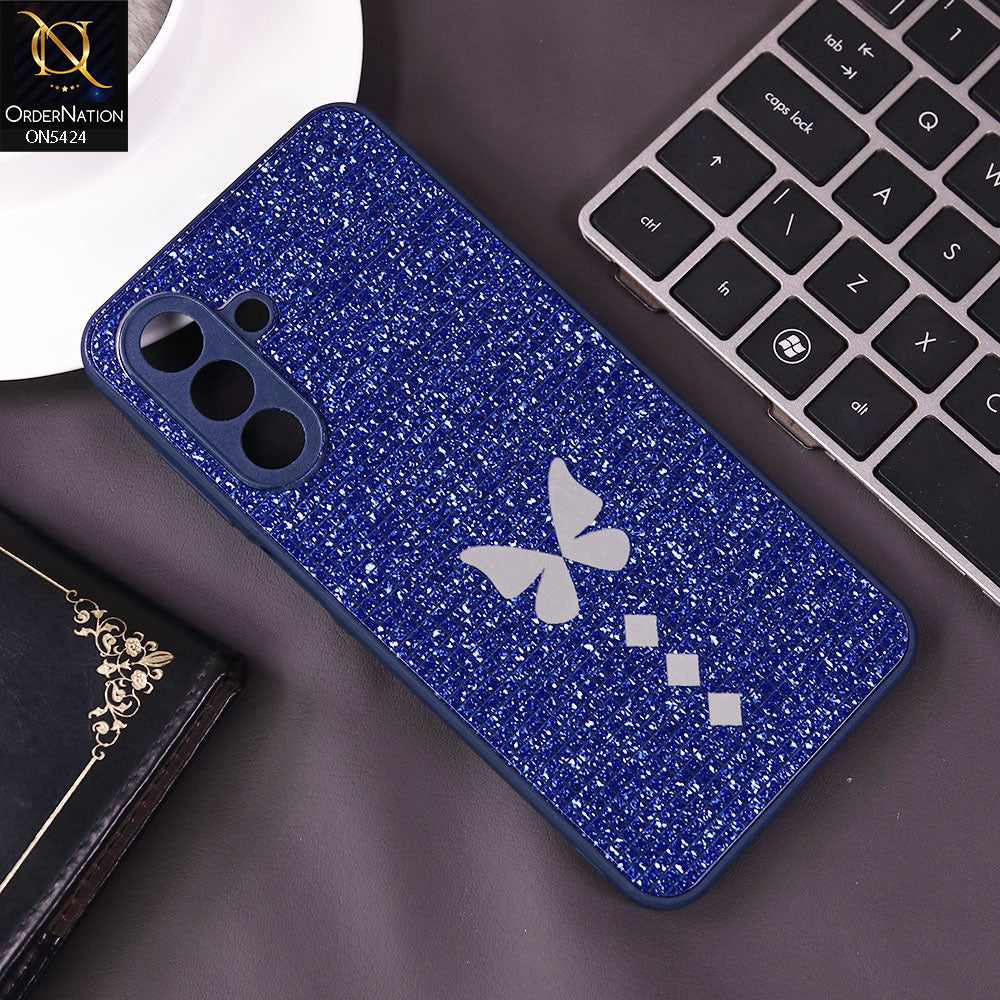 Samsung Galaxy A15 5G Cover - Blue - New Butterfly Soft Case With Camera Protection