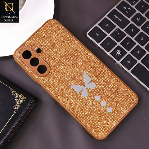 Samsung Galaxy A15 4G Cover - Brown - New Butterfly Soft Case With Camera Protection