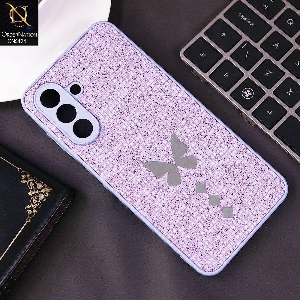 Samsung Galaxy A15 5G Cover - Purple - New Butterfly Soft Case With Camera Protection