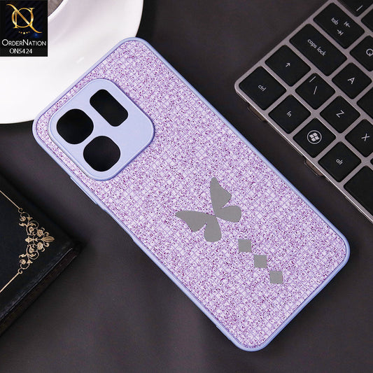 Infinix Smart 9 Cover - Purple - New Butterfly Soft Case With Camera Protection