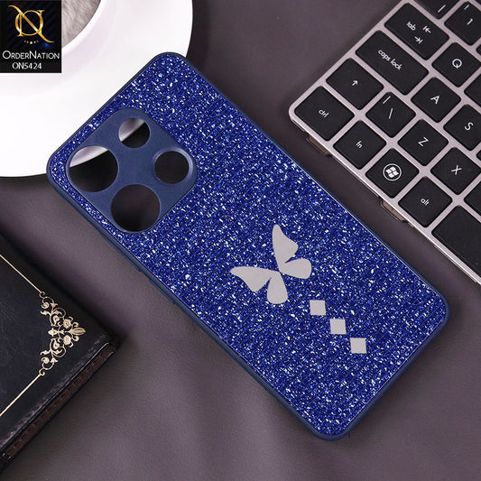 Infinix Smart 7 HD Cover - Blue - New Butterfly Soft Case With Camera Protection