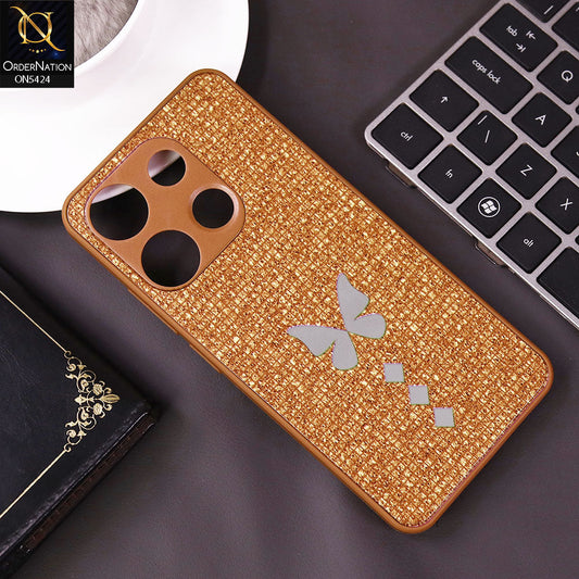 Infinix Smart 7 HD Cover - Brown - New Butterfly Soft Case With Camera Protection