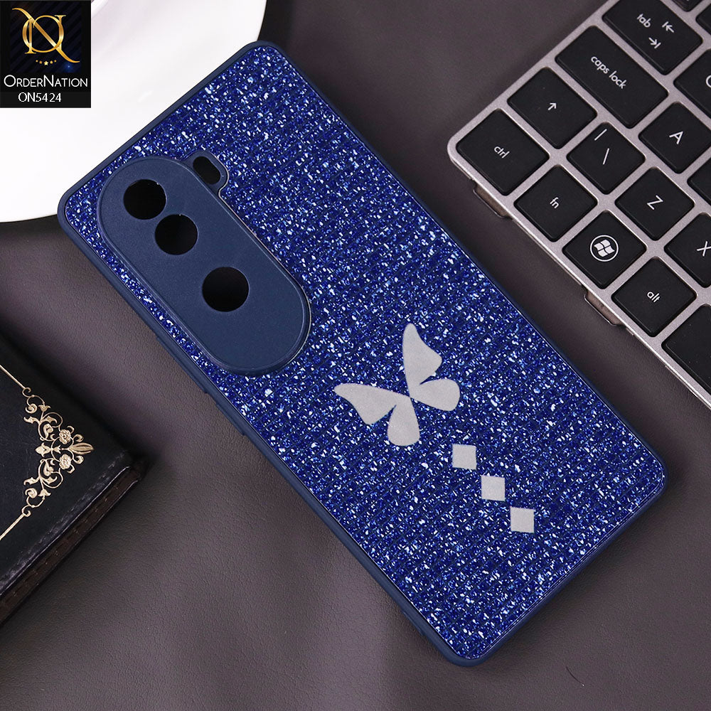 Vivo V40e Cover - Blue - New Butterfly Soft Case With Camera Protection