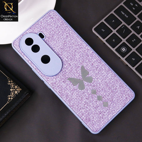 Vivo V40e Cover - Purple - New Butterfly Soft Case With Camera Protection