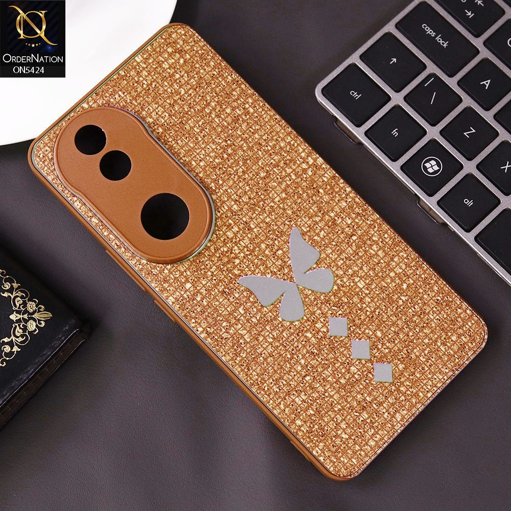 Vivo V50 Cover - Brown - New Butterfly Soft Case With Camera Protection