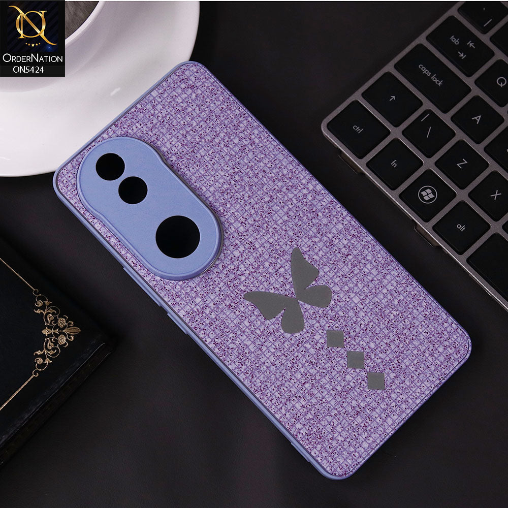 Vivo V50 Cover - Purple - New Butterfly Soft Case With Camera Protection