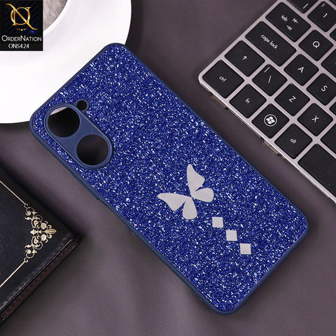 Vivo Y03 Cover - Blue - New Butterfly Soft Case With Camera Protection
