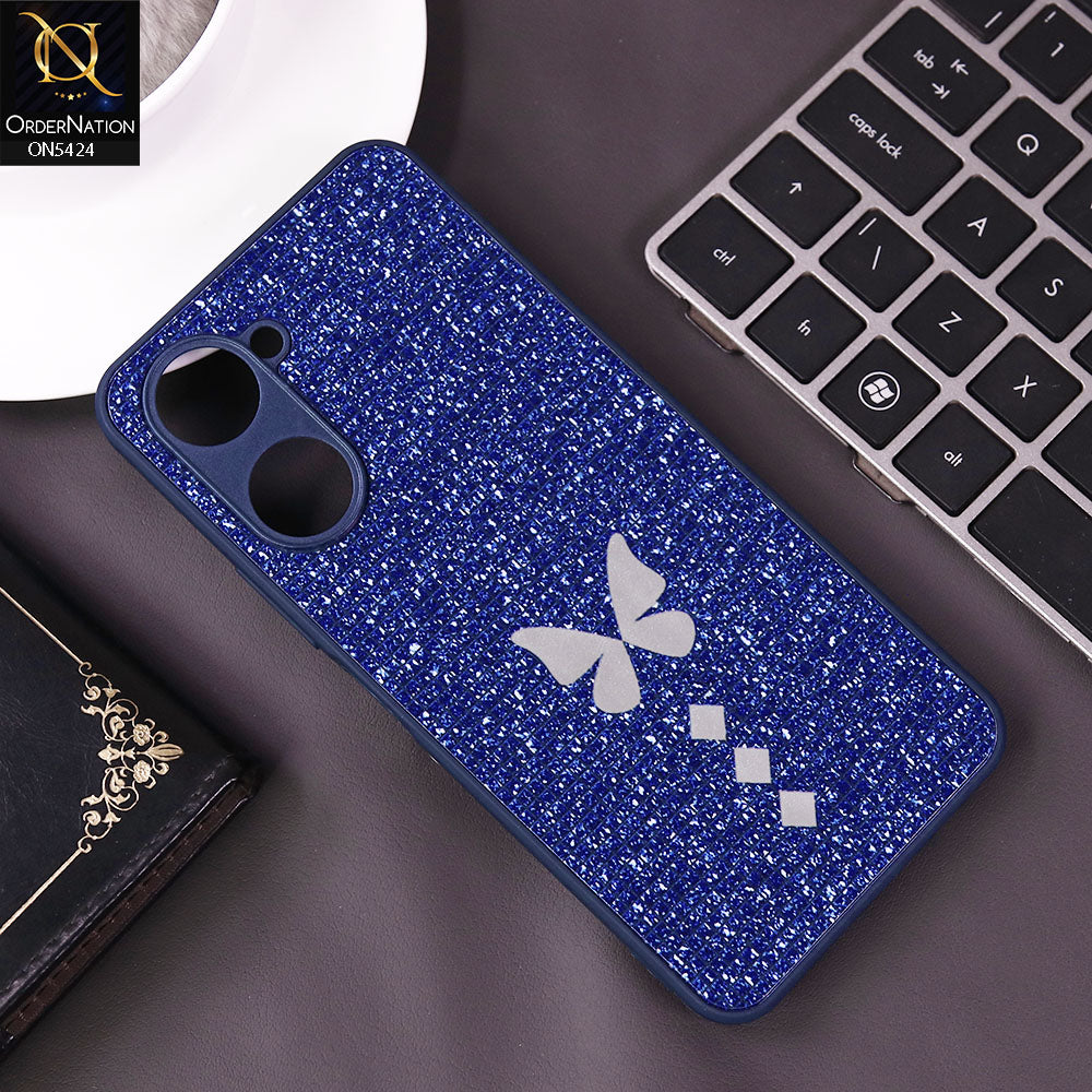 Vivo Y03t Cover - Blue - New Butterfly Soft Case With Camera Protection