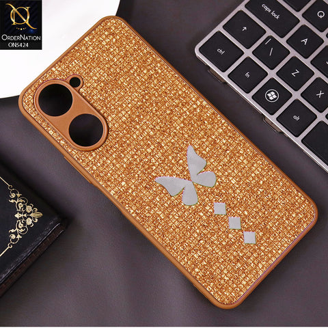 Vivo Y03t Cover - Brown - New Butterfly Soft Case With Camera Protection