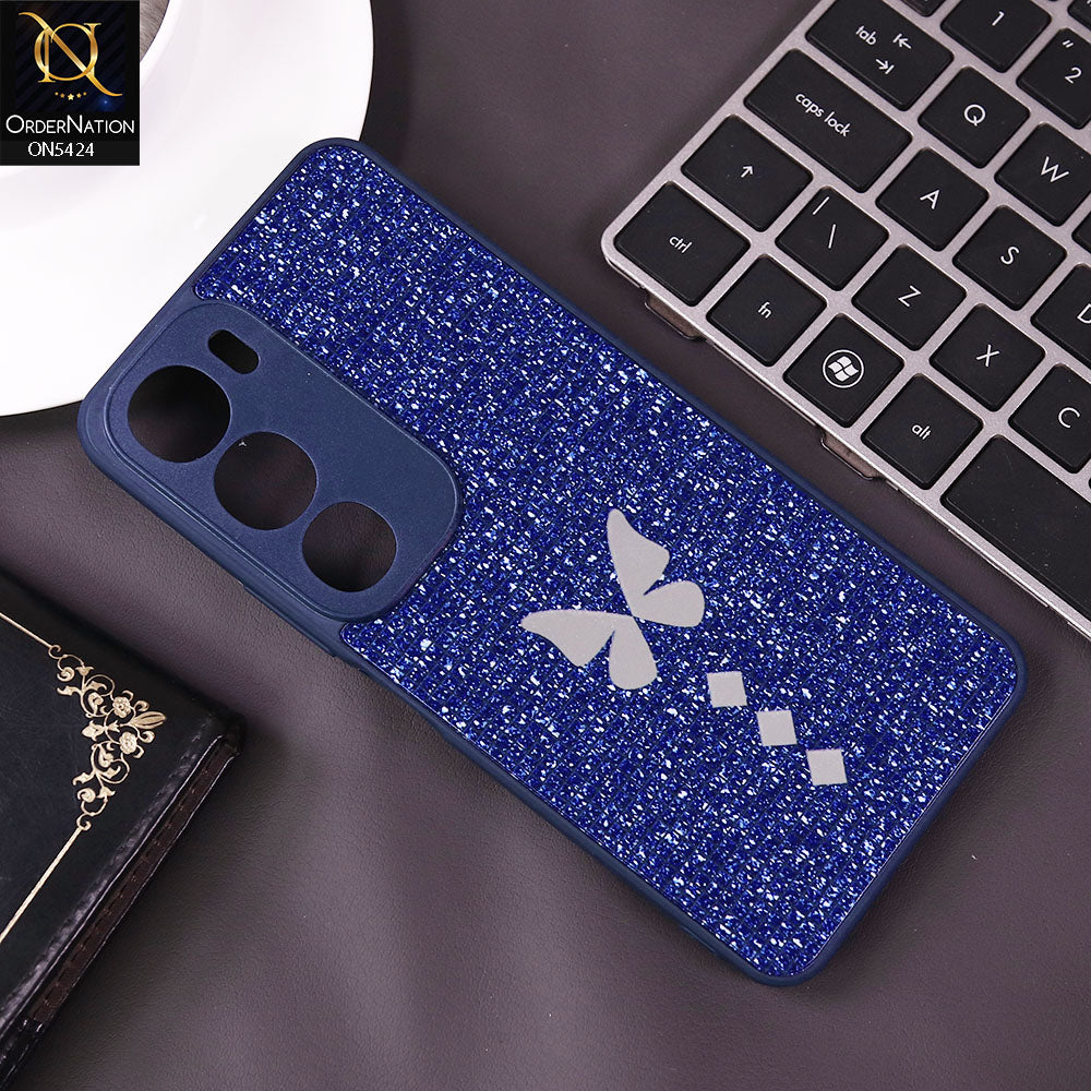 Vivo Y19s Cover - Blue - New Butterfly Soft Case With Camera Protection