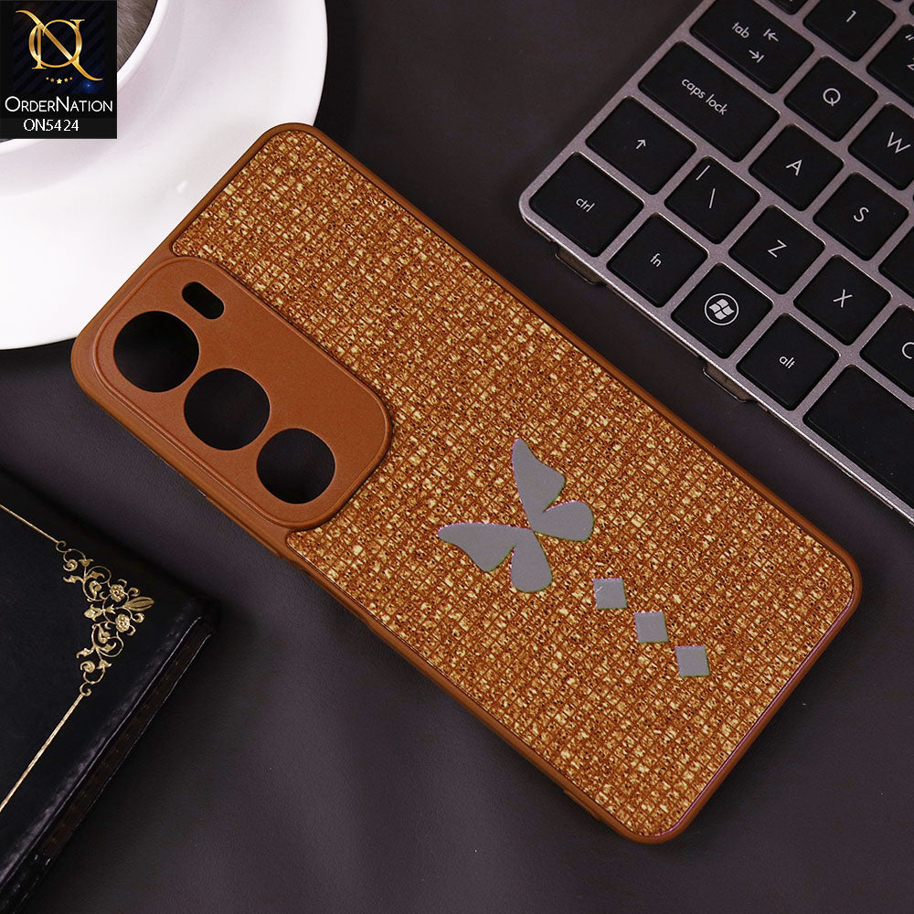 Vivo Y19s Cover - Brown - New Butterfly Soft Case With Camera Protection
