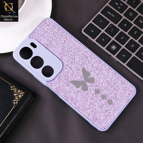Vivo Y19s Cover - Purple - New Butterfly Soft Case With Camera Protection
