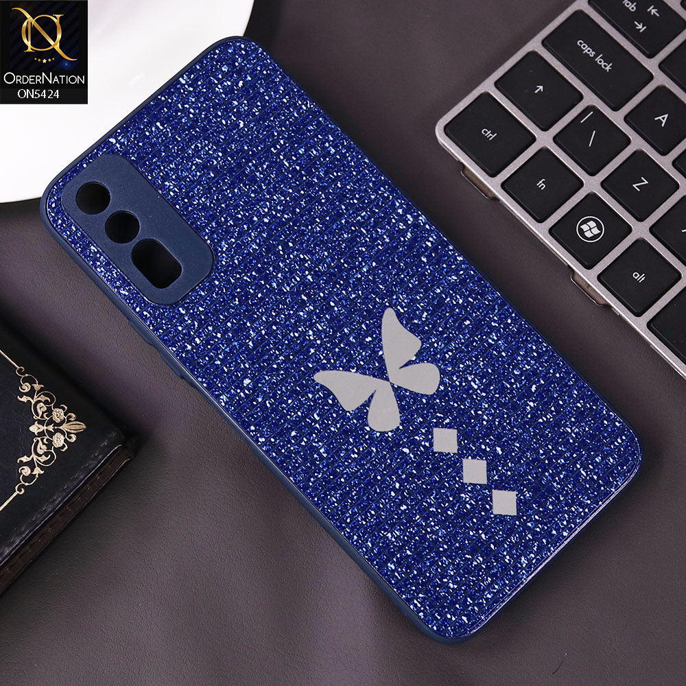 Vivo Y11s Cover - Blue - New Butterfly Soft Case With Camera Protection