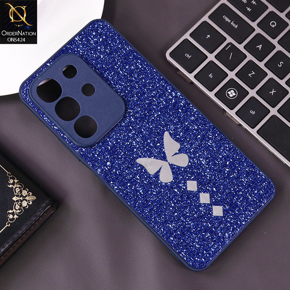 Vivo Y29 Cover - Blue - New Butterfly Soft Case With Camera Protection