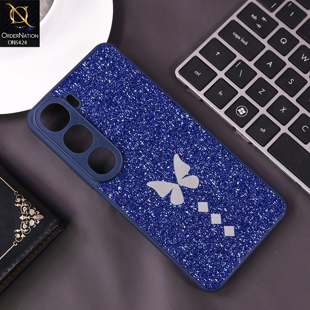 Vivo Y300 Cover - Blue - New Butterfly Soft Case With Camera Protection