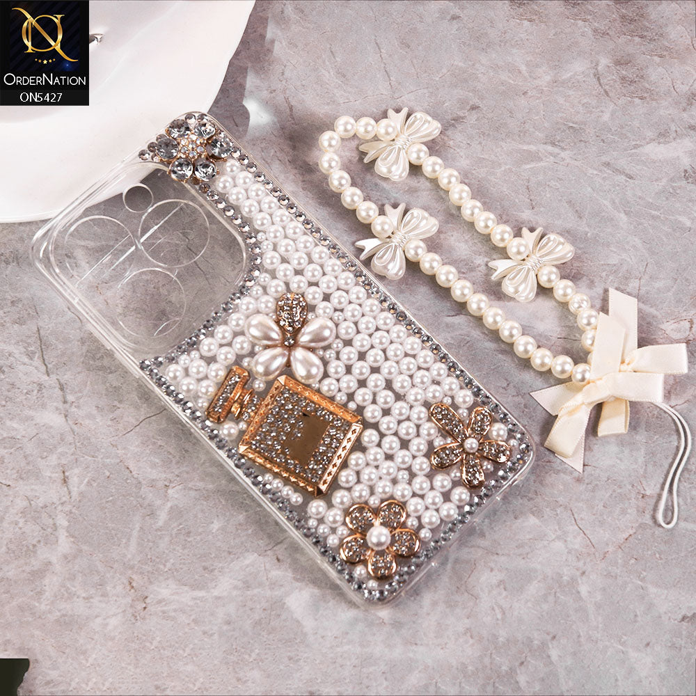 Ht Cover Smart Infinix Smart 8 HD Cover - White - Luxury Women Design Diaomond And He ...