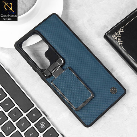 Samsung Galaxy S25 Ultra Cover - Blue -  Piblue Matte Shockproof Case With Flip Camera Protection