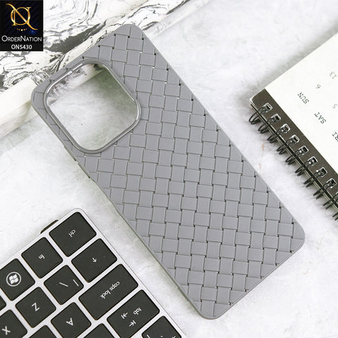 Xiaomi Redmi A5 4G Cover - Gray - New Woven Design Leather Feel Soft TPU Case