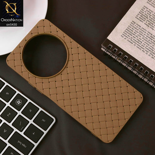 Xiaomi Redmi A3 Cover - Skin - New Woven Design Leather Feel Soft TPU Case