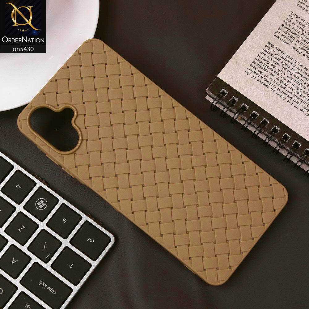 Samsung Galaxy A06 Cover - Skin - New Woven Design Leather Feel Soft TPU Case