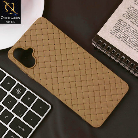 Samsung Galaxy A06 Cover - Skin - New Woven Design Leather Feel Soft TPU Case