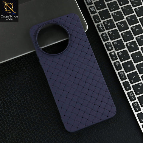 Tecno Spark 30 Pro - Purple - New Woven Design Leather Feel Soft TPU Case