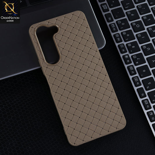 Vivo Y29s - Skin - New Woven Design Leather Feel Soft TPU Case