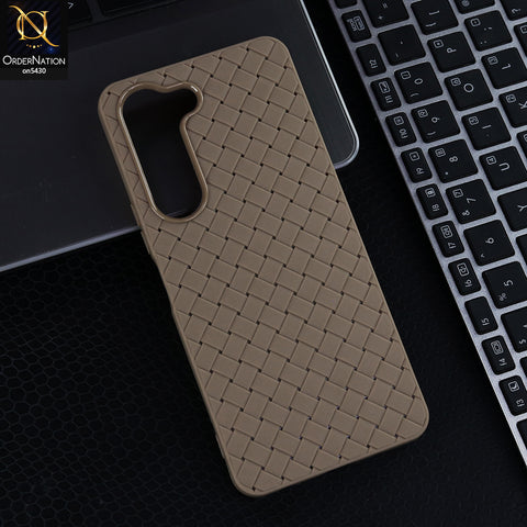 Vivo Y04 - Skin - New Woven Design Leather Feel Soft TPU Case