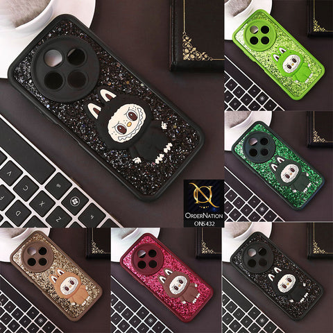 Samsung Galaxy A15 4G Cover - Black - Cute 3D Cartoon Soft Glitter Case