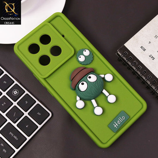 Tecno Camon 30S Cover - Light Green - Cute 3D Cartoon Soft Case