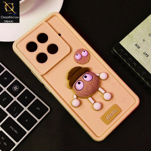 Tecno Camon 30S Cover - Light Pink - Cute 3D Cartoon Soft Case
