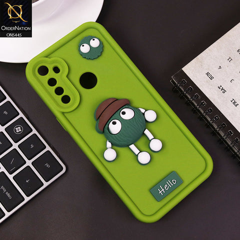 Realme 5 Cover - Light Green - Cute 3D Cartoon Soft Case