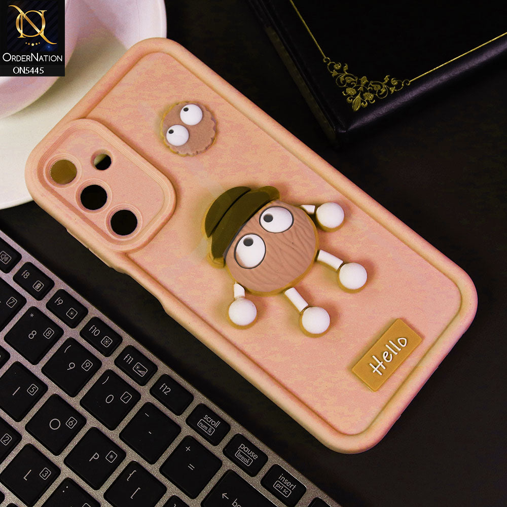 Samsung Galaxy A15 5G Cover - Light Pink - Cute 3D Cartoon Soft Case