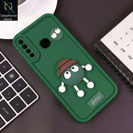 Huawei Y9 Prime 2019 Cover - Green - Cute 3D Cartoon Soft Case