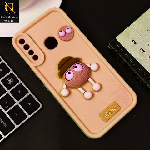 Huawei Y9 Prime 2019 Cover - Light Pink - Cute 3D Cartoon Soft Case