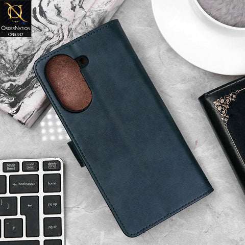 Xiaomi Redmi A5 4G Cover - Blue - Premium Leather Megantic Flip Book Covers With Card Holding Option
