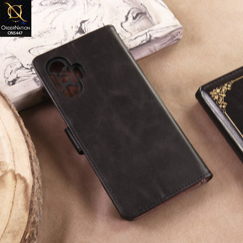 Xiaomi Redmi K40 Gaming Cover - Black - Premium Leather Megantic Flip Book Covers With Card Holding Option