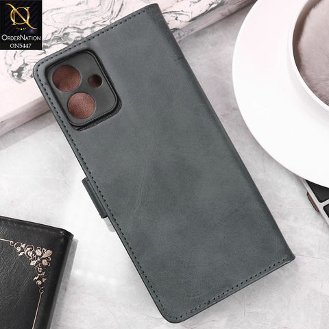 Sparx Neo 5 Plus Cover - Blue -  Premium Leather Megantic Flip Book Covers With Card Holding Option