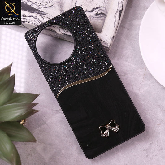 Tecno Camon 30S Cover - Black - Shiny Glitter Bling Texture Soft Case