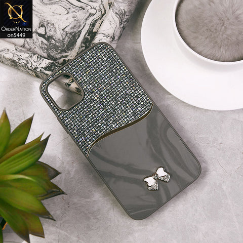 iPhone 11   Cover - Gray - Shiny Glitter Bling Texture Soft Case