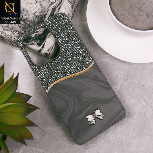 Oppo A5 Pro 5G  Cover - Gray - Shiny Glitter Bling Texture Soft Case