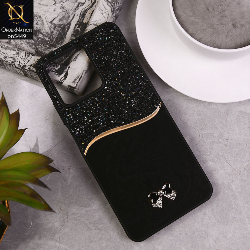 Realme C53  Cover - Black - Shiny Glitter Bling Texture Soft Case