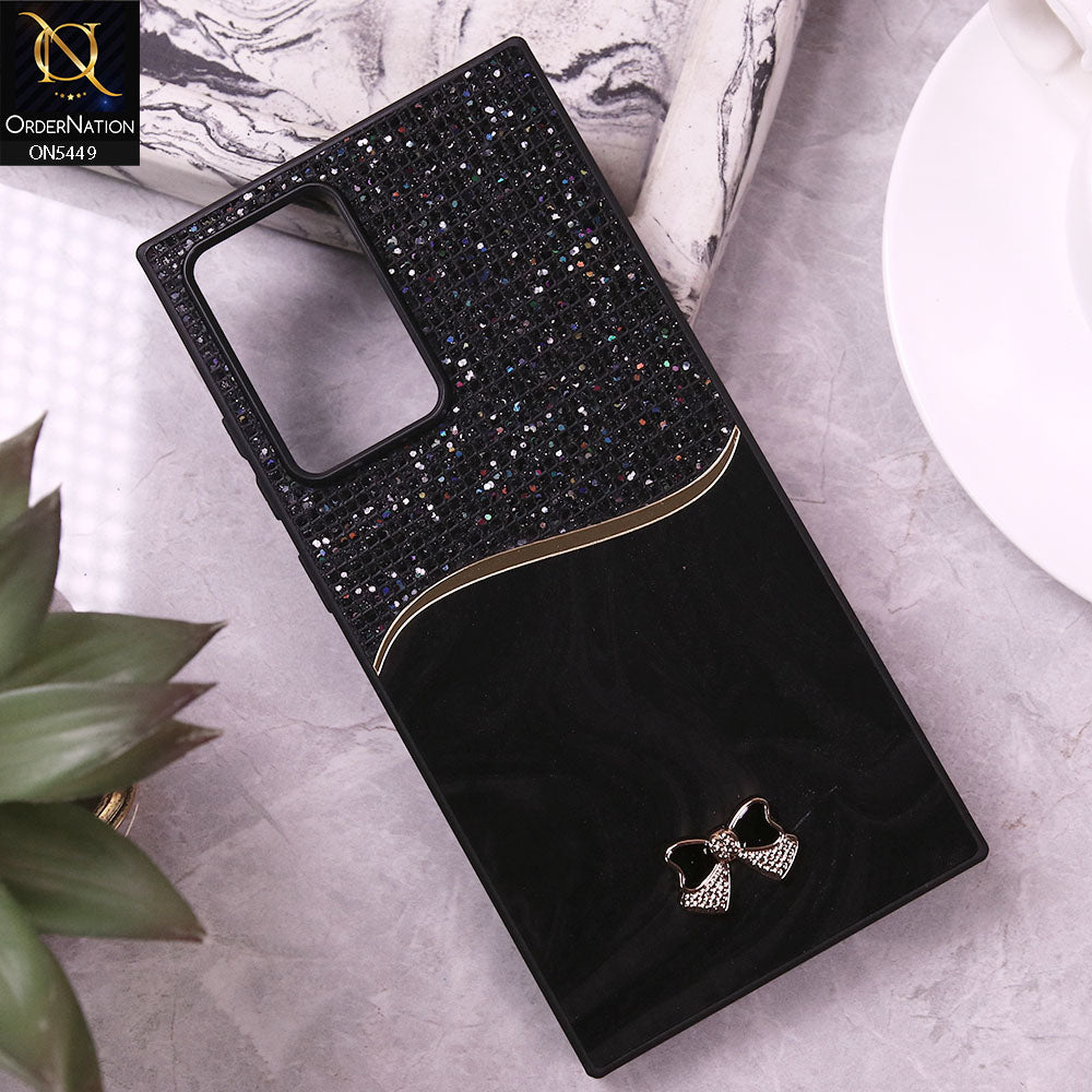 Xiaomi Redmi Note 12 4G Cover - Black - Shiny Glitter Bling Texture Soft Case