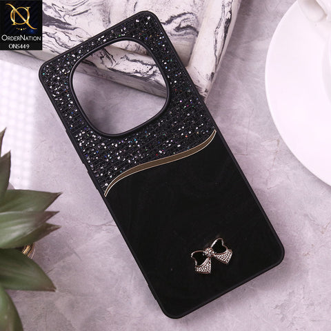 Xiaomi Redmi Note 14 Pro 4G Cover - Black - Shiny Glitter Bling Texture Soft Case
