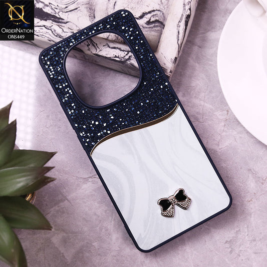 Xiaomi Redmi Note 14 Pro 4G Cover - Blue - Shiny Glitter Bling Texture Soft Case
